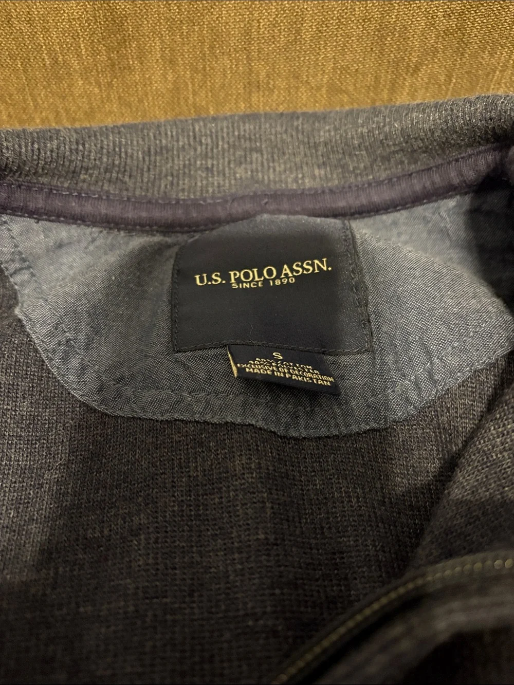 U.S. Polo Assn. Dark Gray Quarter-Zip Pullover